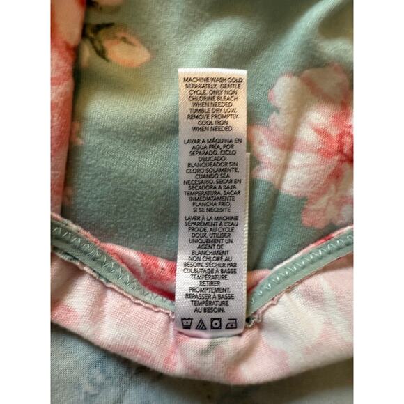 Flora Nikrooz Green Floral Lace Nightgown Slip Dress Small – Romantic Sleepwear - Picture 7 of 7